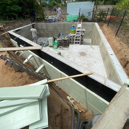 Gemauerter Folienpool