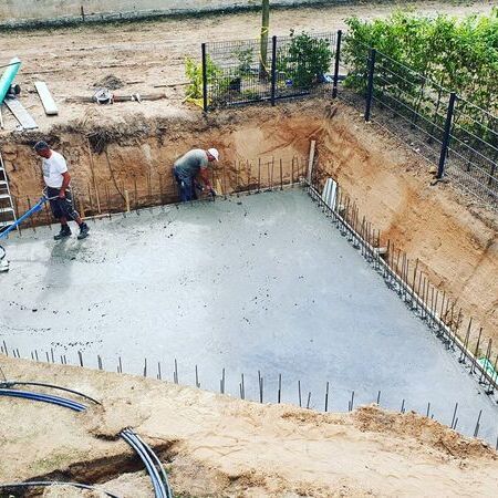 Gemauerter Folienpool