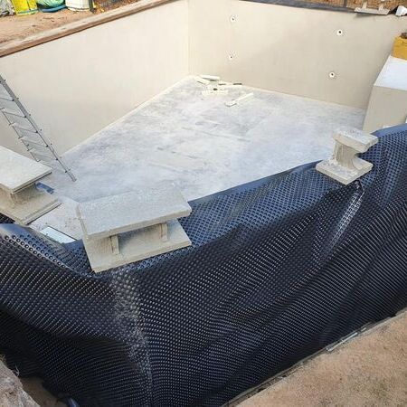 Gemauerter Folienpool